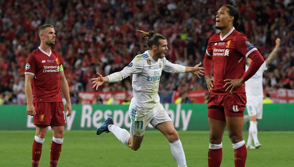 Gareth Bale anotó un doblete en la final del Real Madrid vs Liverpool del 2018 | Foto: AFP