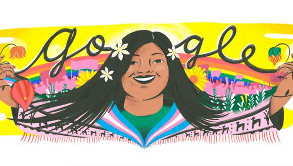 Google dedicó un 'doodle' a la activista argentina Diana Sacayán (Imagen: Google)