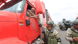 Ica: Fuerzas Armadas y la Policía Nacional logran desbloquear tramo de la Panamericana Sur | FOTOS