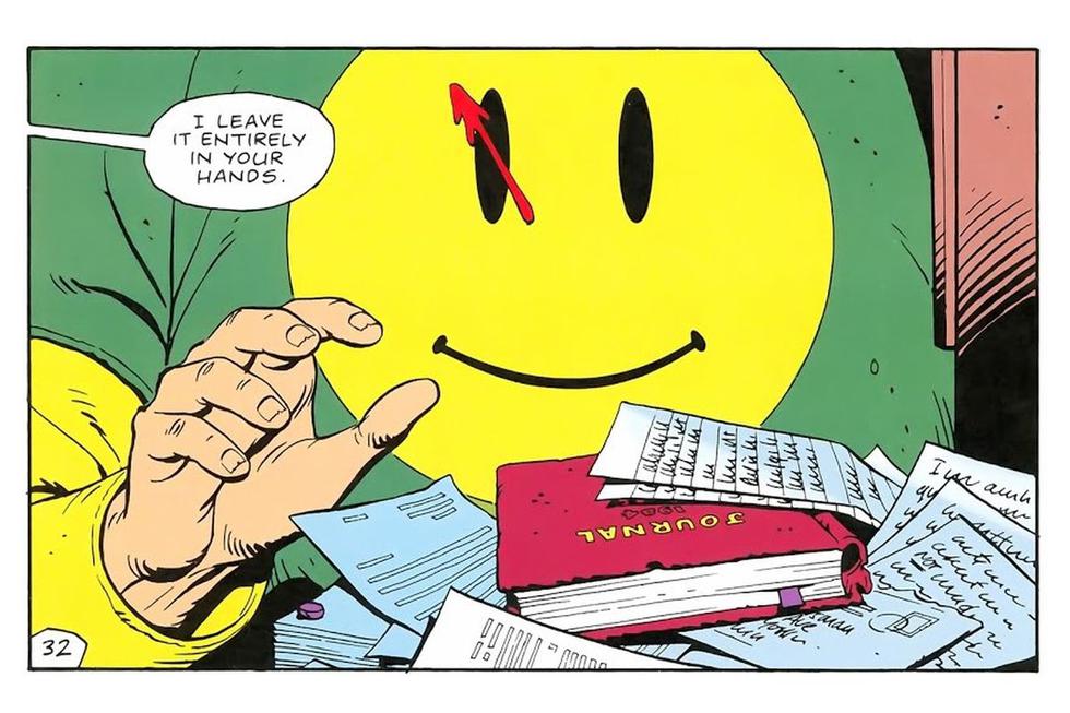 El diario de Rorschach, un cabo suelto al final de la historia. (Imagen: DC Comics)