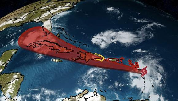 La tormenta tropical Grace podría alcanzar Florida, en Estados Unidos. (@weatherchannel / Twitter).