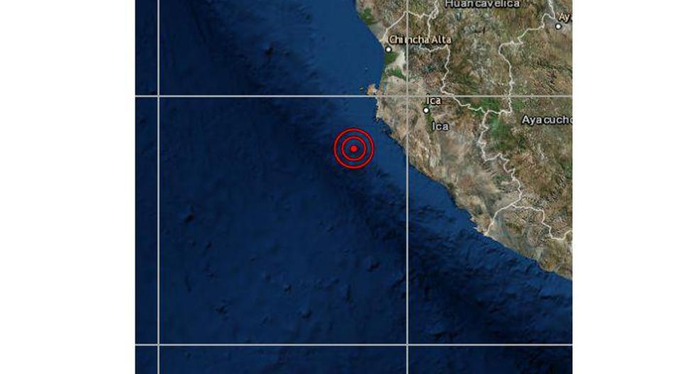 Un sismo de magnitud 4,1 se registró en Ica este martes a las 20:38 horas. (Foto: IGP)
