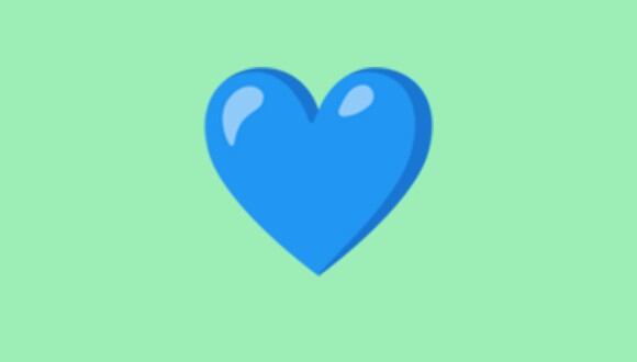 ¿Sabes realmente lo que significa el emoji del corazón azul en WhatsApp? (Foto: Emojipedia)