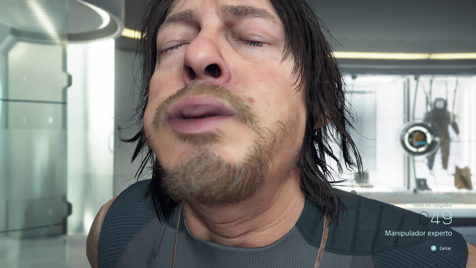 En Death Stranding podremos tomarnos fotos frente al espejo. (Captura de pantalla)