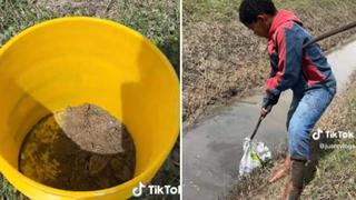 Niño pesca sapos para tener ‘algo que comer’ y conmueve a usuarios de las redes