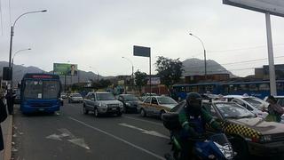 Corredor azul: se restablece el tránsito de buses