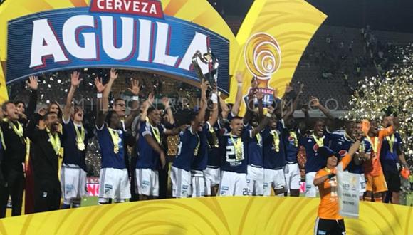 Millonarios venció al Atlético Nacional de visita y se coronó campeón de la Superliga Águila de Colombia. (Foto: Facebook)
