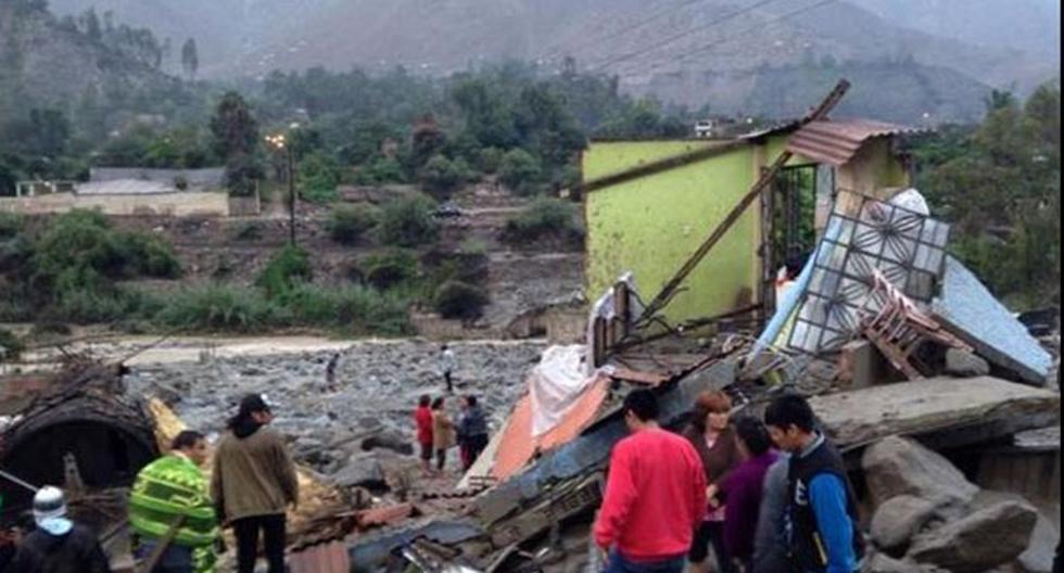 Al menos cinco muertos dejó la caída de huaicos en Chosica. (Foto: Agencia Andina)