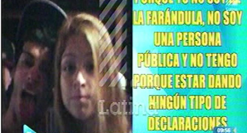 Habla Doménica Delgado, la rubia que aparece besando a Patricio Parodi. (Captura: Latina)