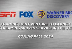 ESPN, Fox y Warner Bros. Discovery anuncian creación de plataforma de streaming deportivo