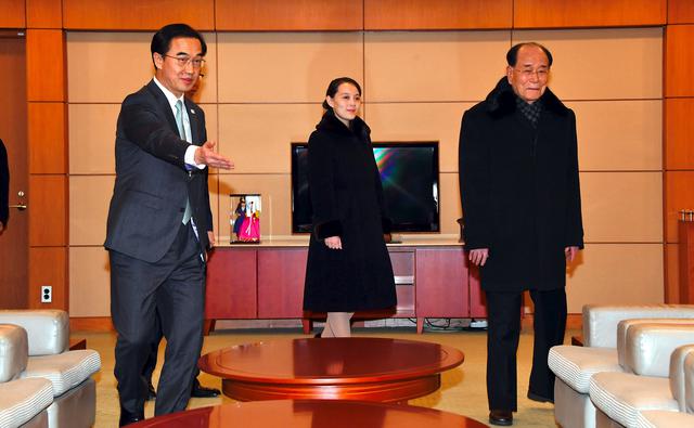 Así fue la llegada de Kim Yo Jong, hermana de Kim Jong Un, a PyeongChang. (Foto/AFP)
