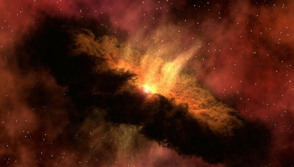 Representación artística de una explosión cósmica. (Foto: NASA)