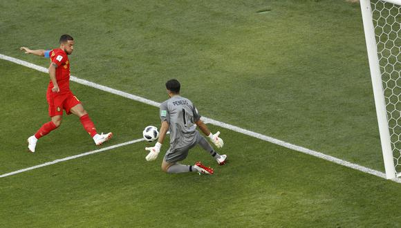Panamá vs. Bélgica: Hazard erró gran opción de gol en el duelo por Rusia 2018. (Foto: AFP)
