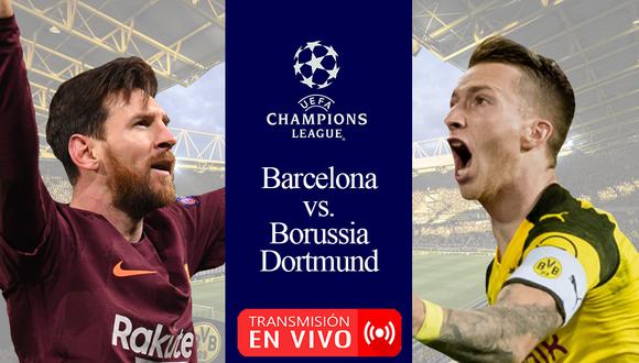 El partido entre el Barcelona y Borussia Dortmund se enfrentan en Signal Iduna Park por la primera fecha de la Champions League a partir de las 14:00 horas (de Perú). | Producción