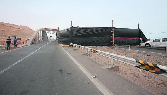 Contraloría detectó fallas en superestructura de puente Topará