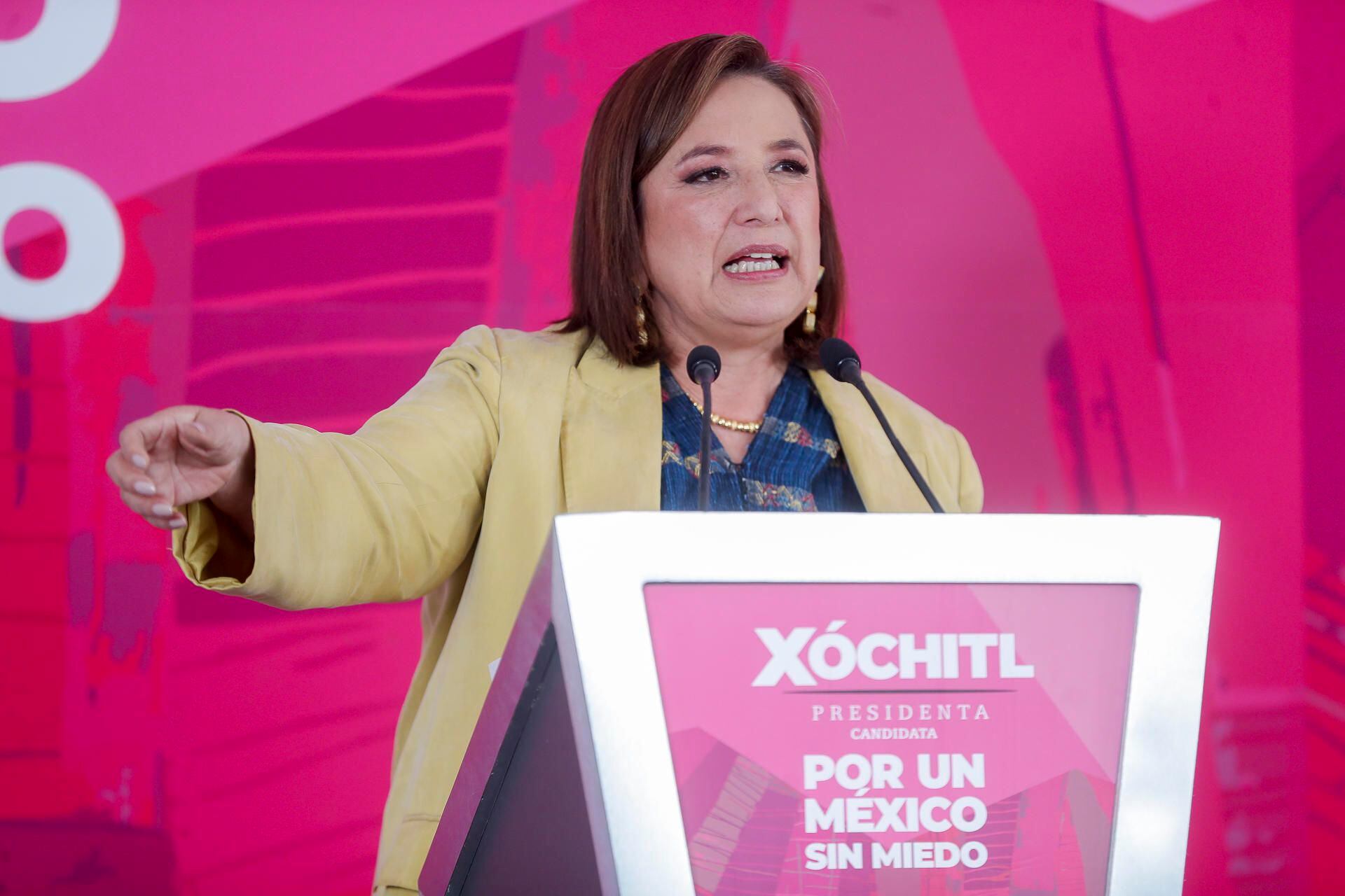 Xóchitl Gálvez es la candidata presidencial de la coalición opositora Fuerza y Corazón por México. (Foto: EFE)