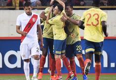 Perú perdió ante Colombia sobre la hora con polémico gol 
