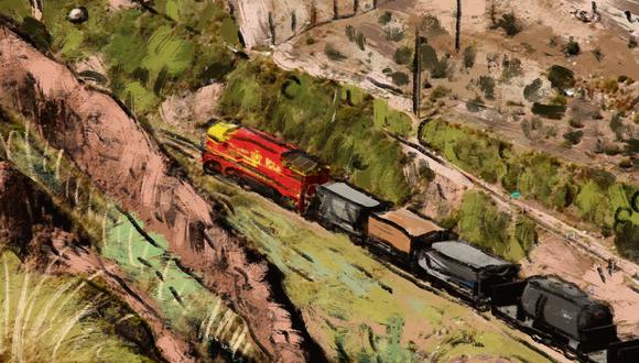 “Se embarcó en el Ferrocarril Central para estudiar nuestra sierra y nuestra montaña”. (Ilustración: Giovanni Tazza).