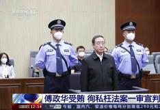 China: exministro de Justicia fue condenado a pena de muerte suspendida por corrupción 