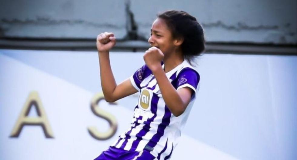 Sashenka Porras marcó su primer gol en la Copa Libertadores Femenina. (Foto: Alianza Lima)