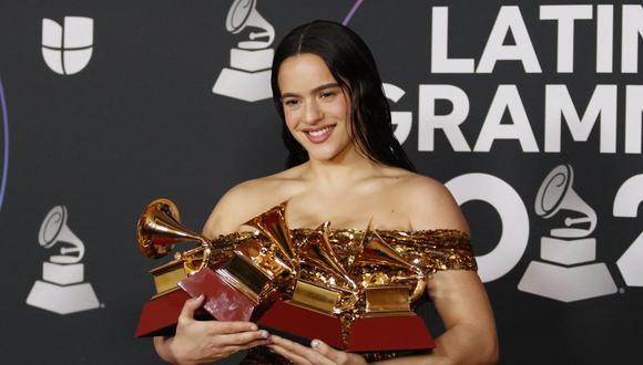 Rosalía fue la artista más galardonada en la última edición de los Grammy Latino. (Foto: Ronda CHURCHILL / AFP)