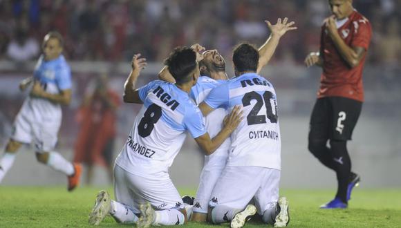 Racing vs. Independiente: jugada de Lisandro, toque de Zaracho y la desaforada celebración del 3-1 | VIDEO. (Foto: AFP)