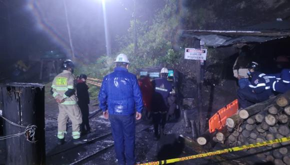 Imagen de la mina ubicada en Samacá, Boyacá. (Fuente: Twitter @LaSonoraNoticia)