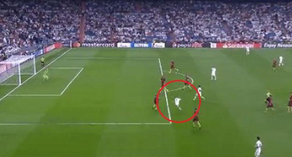 Así fue el golazo de Mariano Díaz ante AS Roma por la Champions League. (Captura y video: YouTube)