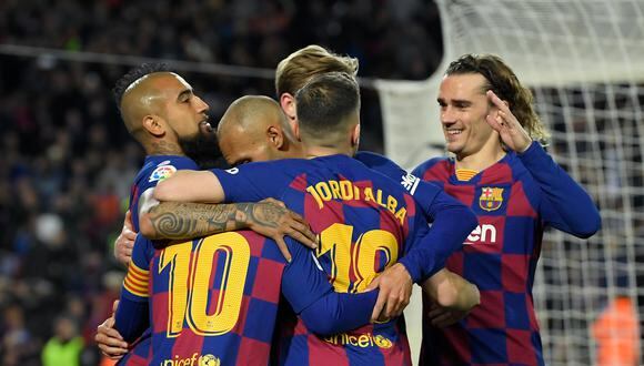 Barcelona sigue entrenándose en su Ciudad Deportiva de cara al regreso de LaLiga. (Foto: AFP)