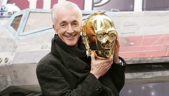 El actor Anthony Daniels interpretó al androide C-3PO desde el año 1977. (Foto: AFP)