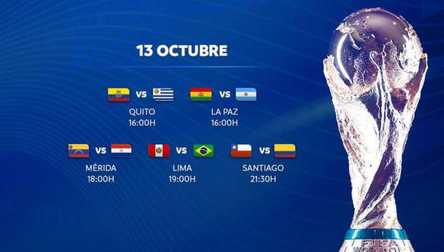 Eliminatorias Qatar 2022 EN VIVO y partidos de hoy, martes 13 de octubre: guía de TV para ver fútbol EN DIRECTO.