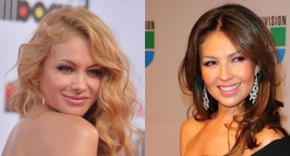 Fans de Thalía y Paulina Rubio se declaran la guerra. (Foto: Getty Images)