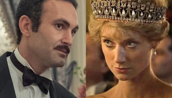 Khalid Abdalla da vida a Dodi Fayed y Elizabeth Debicki interpreta a la princesa Diana en la temporada 5 de “The Crown” (Foto: Netflix)
