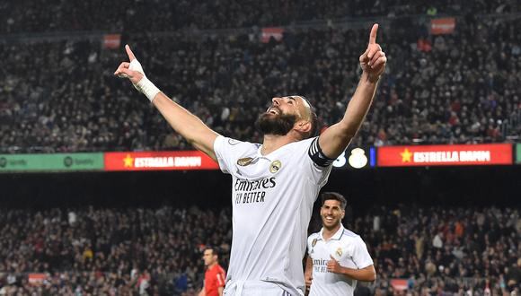 El francés se hizo presente nuevamente en el marcador y anota su primer hat-trick ante Barcelona. (Foto: AFP)