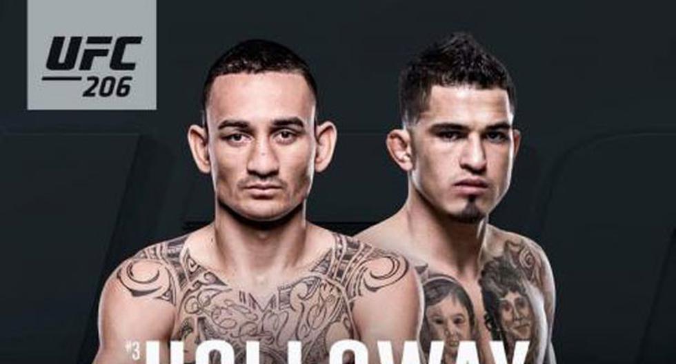 Max Holloway vs Anthony Pettis en UFC 206 | Foto: UFC