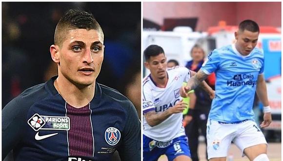 Jean Deza compartió una postal junto a Marco Verratti. (Foto: Liga 1/EFE)