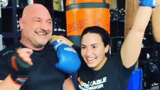 Instagram: Demi Lovato le partió un diente a su entrenador