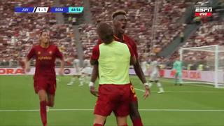 Con asistencia de Paulo Dybala: Tammy Abraham consiguió el empate de Roma vs. Juventus | VIDEO