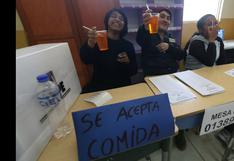 Cusco: miembros de mesa colocaron cartel con la inscripción “se acepta comida”