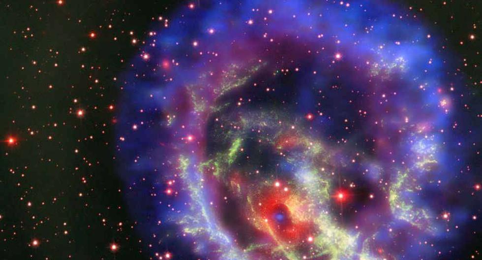 Estrella de neutrones (Foto: X-ray (NASA/CXC/ESO/F.Vogt et al); Optical (ESO/VLT/MUSE
