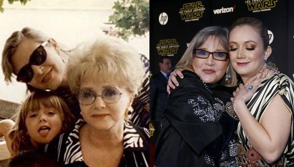 Hija de Carrie Fisher recordó a su madre y abuela en Instagram