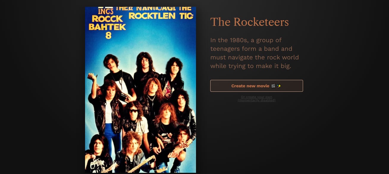 The Rocketeers.  (Photo: screenshot, This Movie Does Not Exist)
