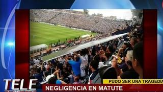 Panel publicitario se desprendió del estadio de Alianza Lima y cayó sobre tribuna occidente
