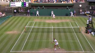 Para clasificar a semifinales: así fue el punto de Nadal vs. Fritz en Wimbledon | VIDEO