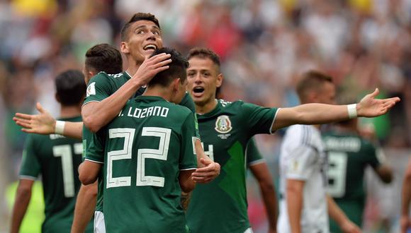 México y Alemania jugaron uno de los partidos más entretenidos del Mundial. Hirving Lozano fue el héroe de la jornada tras anotar un golazo a Manuel Never. (Foto: EFE)