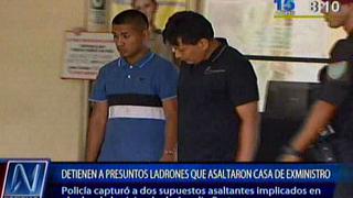 Capturan a dos sospechosos del robo en casa de Aurelio Pastor