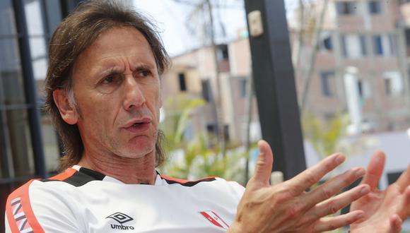 Ricardo Gareca recuerda que gritó intensamente los dos goles de Perú ante Nueva Zelanda en el partido del miércoles. (Foto: El Comercio)