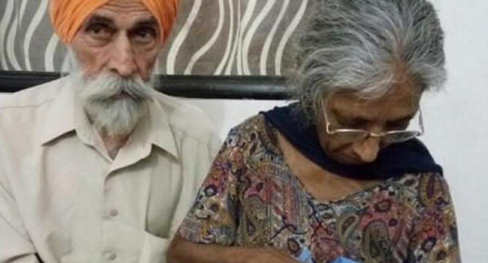 Pareja de ancianos tuvo su primer bebé y asombran a la India. (Foto: Telegraph.uk)