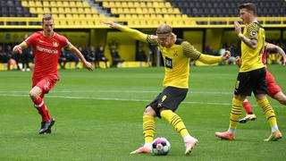 Latigazo de Haaland y 1-0 del Dortmund ante Leverkusen en el cierre de la Bundesliga | VIDEO