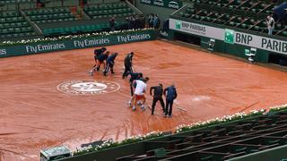 Roland Garros: se suspendió primera jornada por fuerte lluvia
